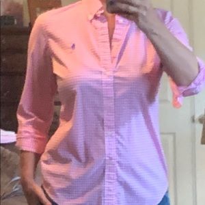 Ralph Lauren long sleeve shirts (pink & blue)